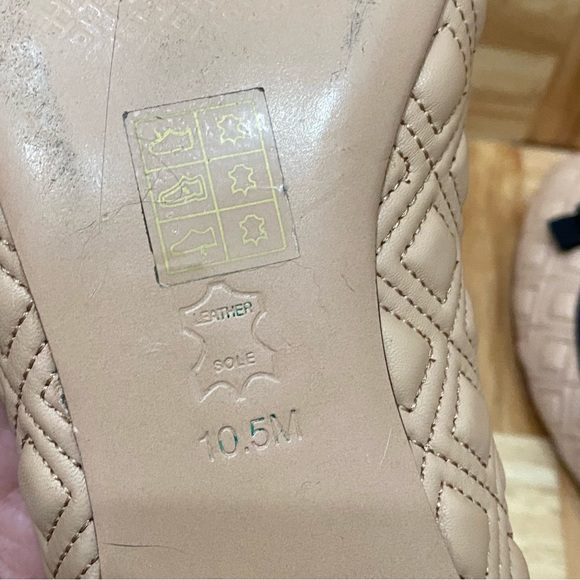 TORY BURCH Marion Quilted Ballet Flat North Nappa Gross Grain Quilt Stitch 10.5 - Picture 13 of 13